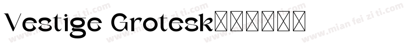 Vestige Grotesk字体转换